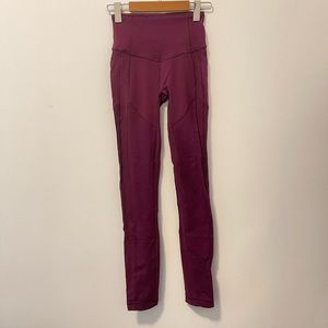 lululemon all the right places 28” bordeaux drama